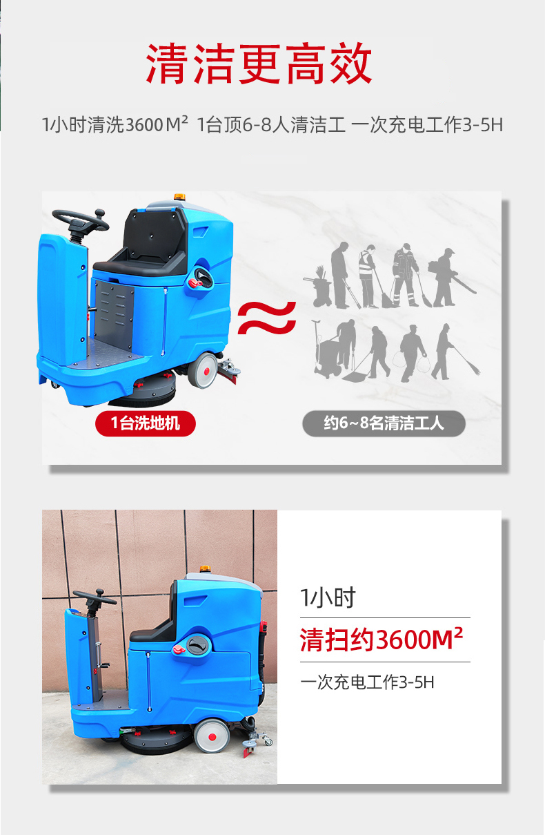 新竹驾驶式洗地机更适合用在高铁站